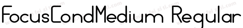FocusCondMedium Regular DB字体转换